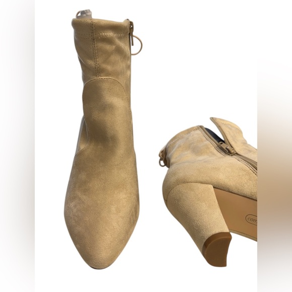 Comfort Embry View Bone Color Elegant Beige Ankle Boots  10.5W - Picture 7 of 11